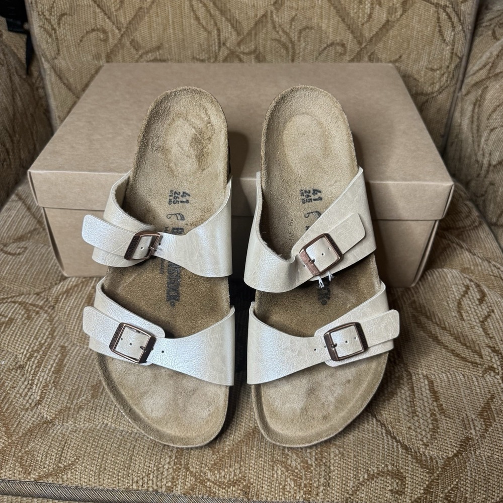 Birkenstock Sydney Birko-Flor Sandals EU‎ 41 L 10 M 8 Standard Width Excellent!